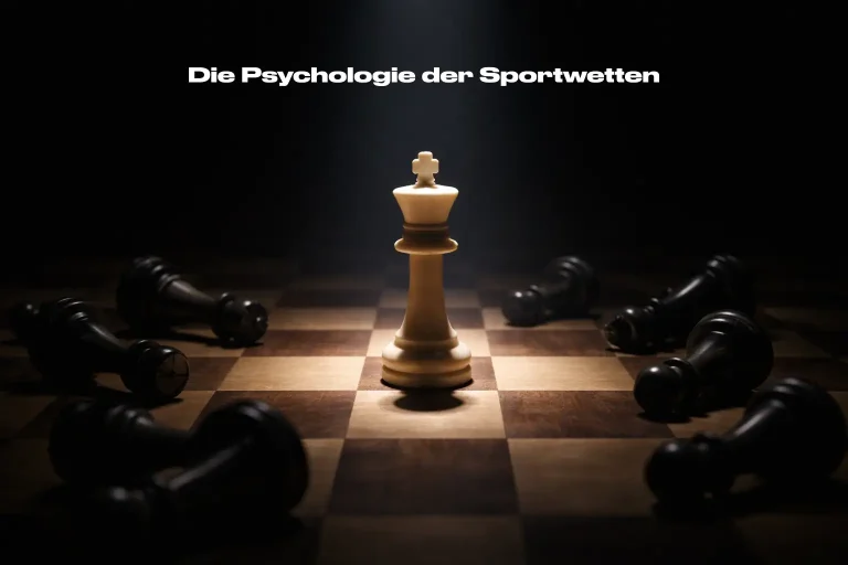 Schachfigur eines Königs steht allein auf einem Schachbrett im Spotlicht